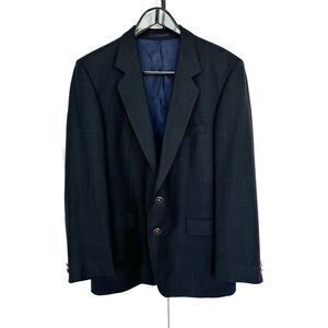Magee Gap Of Dunloe Ireland Navy Check Single Breasted Blazer 42 VTG Sport Coat